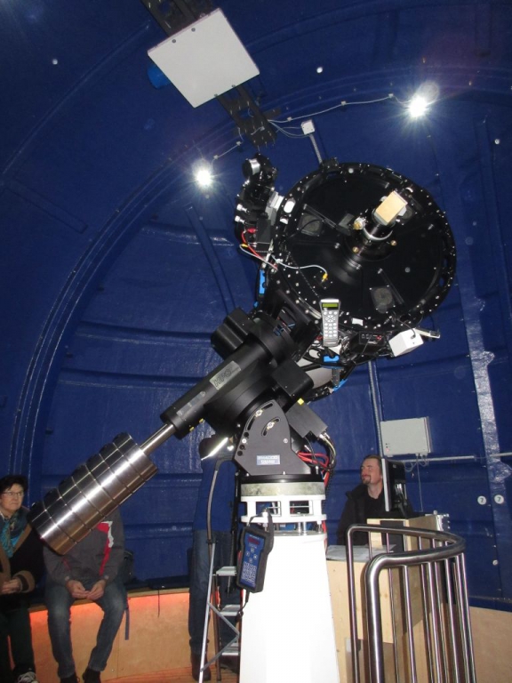 Deutsche Montierung des Teleskops