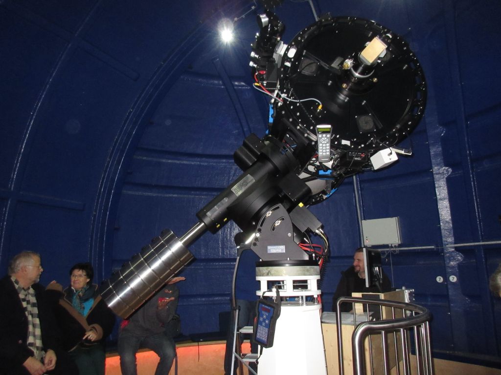 Deutsche Montierung des Teleskops