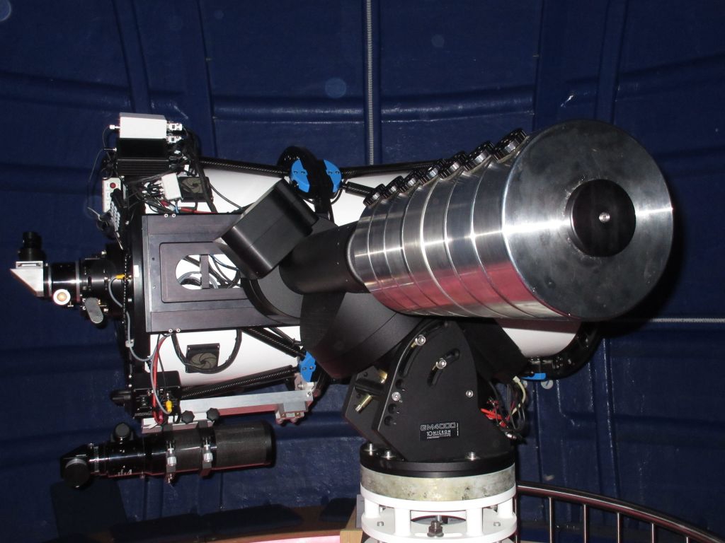 Teleskop mit Gegengewicht