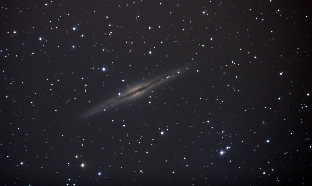 NGC891, Gesamtbelichtungszeit 50 Minuten